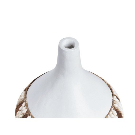 Jarro decorativo SIMPANG Cerâmica 33 cm Branco