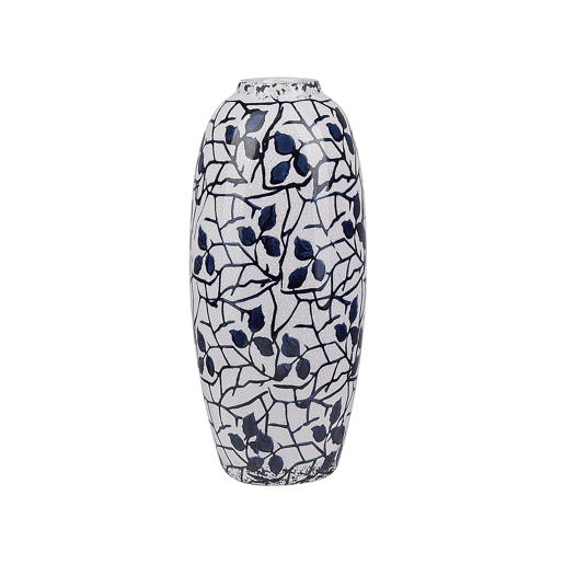 Jarro de flores MUTILENE Grés 25 cm Branco