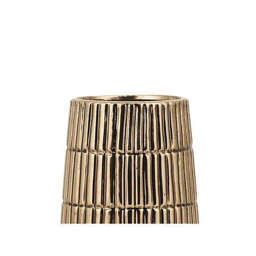 Jarro decorativo QANAWAT Grés 22 cm Dourado