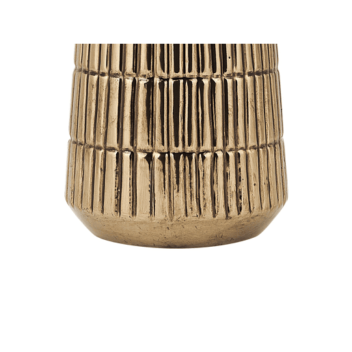 Jarro decorativo QANAWAT Grés 22 cm Dourado