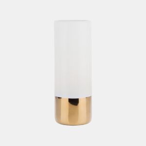 Jarro de flores GELIDA Grés 36 cm Branco