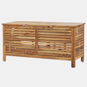 Caixa de arrumação RIVIERA Madeira de acácia 130 cm 48 cm Castanho claro