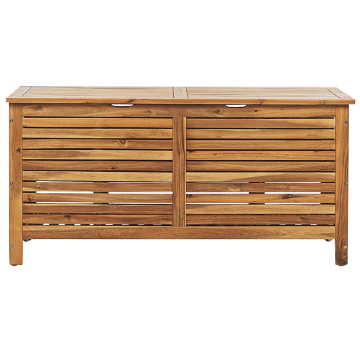 Caixa de arrumação RIVIERA Madeira de acácia 130 cm 48 cm Castanho claro