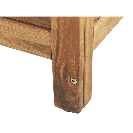Caixa de arrumação RIVIERA Madeira de acácia 130 cm 48 cm Castanho claro