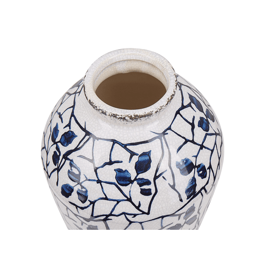 Jarro de flores MALLIA Grés 20 cm Branco Jarro de flores MALLIA Grés 20 cm Branco