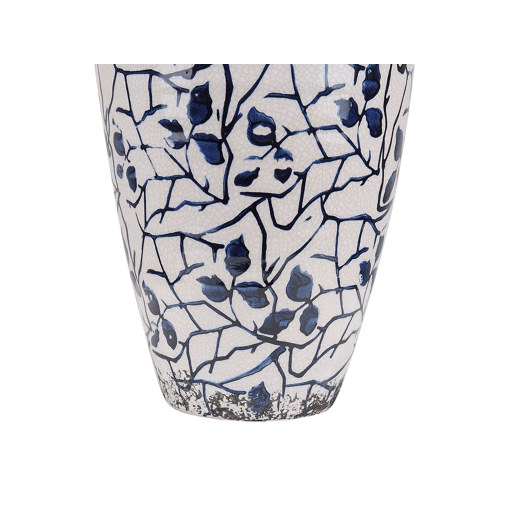 Jarro de flores MALLIA Grés 20 cm Branco Jarro de flores MALLIA Grés 20 cm Branco