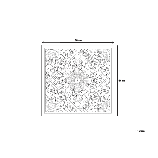 Decoração de parede YONORA 60 cm Branco Decoração de parede YONORA 60 cm Branco