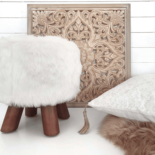 Decoração de parede YONORA 60 cm Branco Decoração de parede YONORA 60 cm Branco