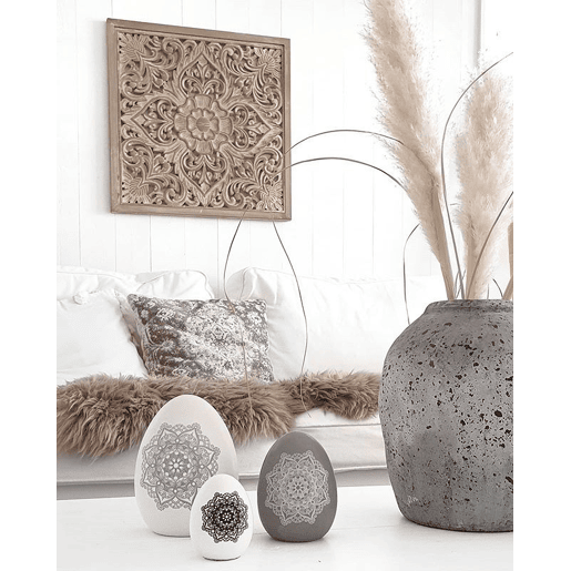 Decoração de parede YONORA 60 cm Branco Decoração de parede YONORA 60 cm Branco
