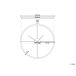 Beliani Reloj de pared ZUCHWIL Beliani Reloj de pared ZUCHWIL Dorado