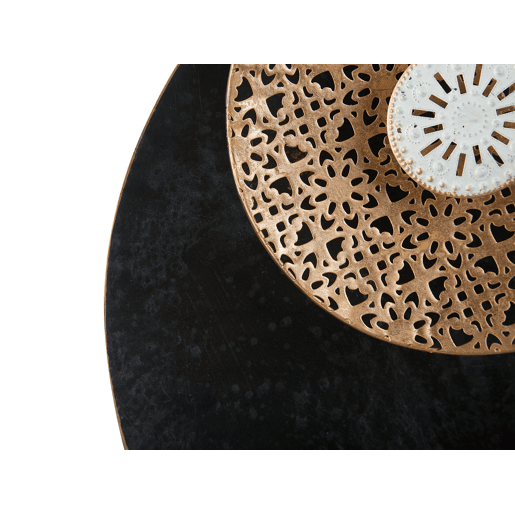 Decoração de parede RUBIDIUM Metal 49 cm Preto