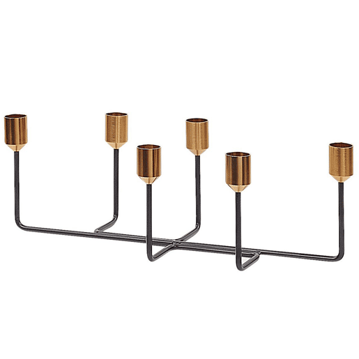 Candelabro BANGKA Metal 12 cm Preto