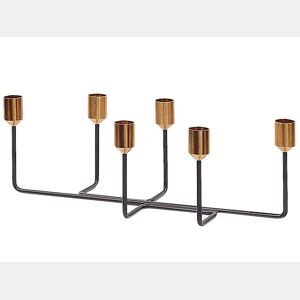 Candelabro BANGKA Metal 12 cm Preto