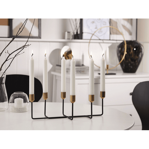 Candelabro BANGKA Metal 12 cm Preto