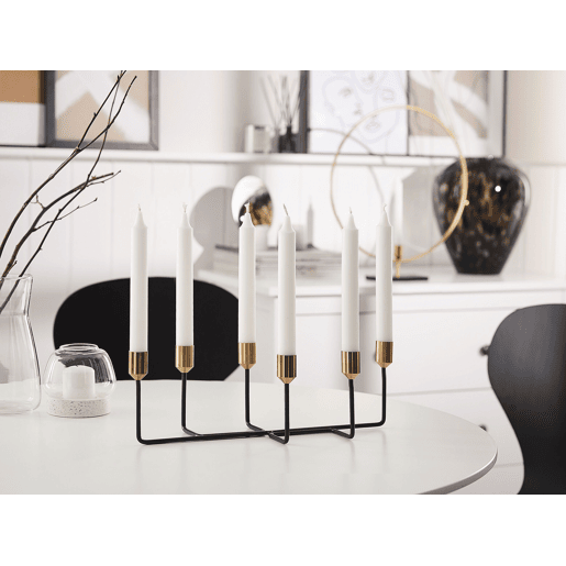Candelabro BANGKA Metal 12 cm Preto