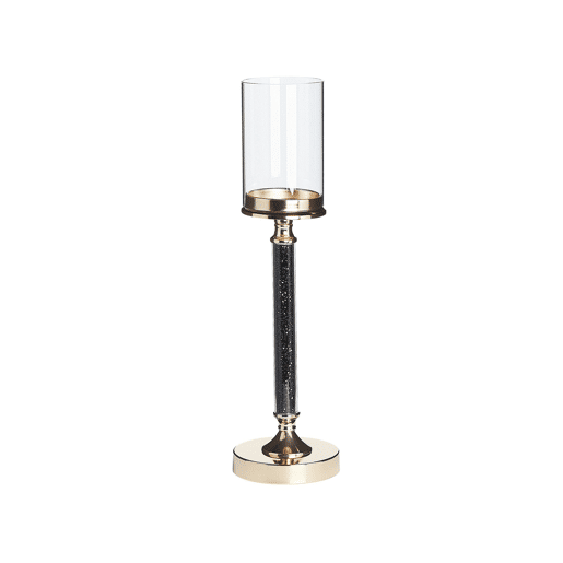 Candelabro ABBEVILLE Vidro 48 cm Preto