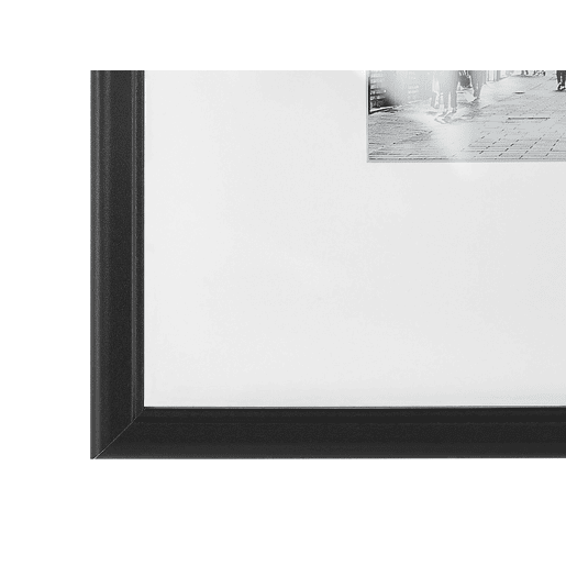 Conjunto de 7 molduras para fotografias ZINARE Motivo urbano Preto
