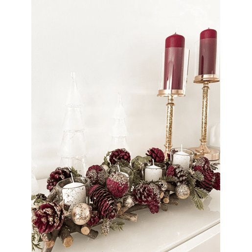 Candelabro ABBEVILLE Vidro 41 cm Dourado Candelabro ABBEVILLE Vidro 41 cm Dourado