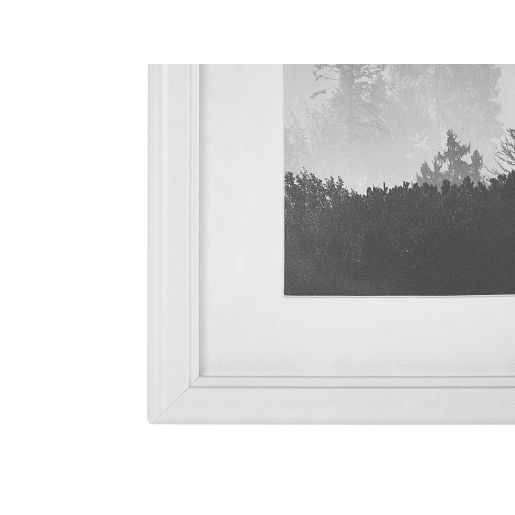 Conjunto de 6 molduras para fotografias ZINARE Paisagem Branco
