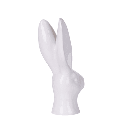 Acessório decorativo Coelho GUERANDE Cerâmica Branco