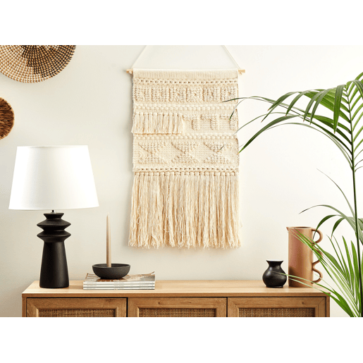 Decoração de parede em tecido KAMOKE Algodão 103 cm Creme