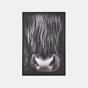 Tela GALEATA Motivo animal 63 x 99 cm Preto