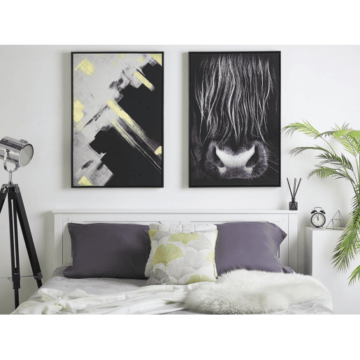 Tela GALEATA Motivo animal 63 x 99 cm Preto