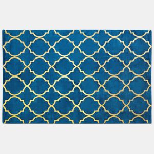 Tapete YELKI Azul 140 x 200 cm Viscose