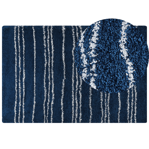 Tapete felpudo TASHIR Azul 200 x 300 cm