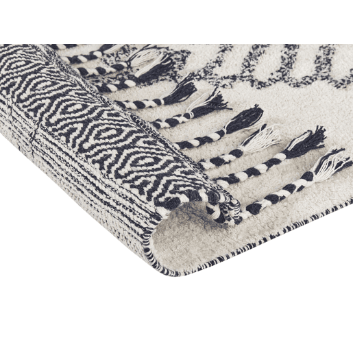 Tapete ERAY Creme claro 80 x 150 cm Algodão