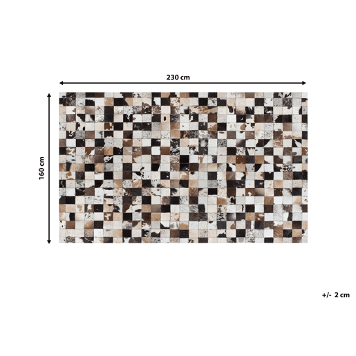 Tapete CERLI Branco 160 x 230 cm Pele