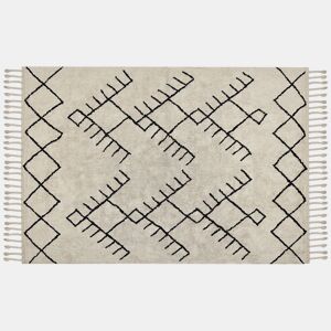 Tapete ERLER Creme claro 160 x 230 cm Algodão