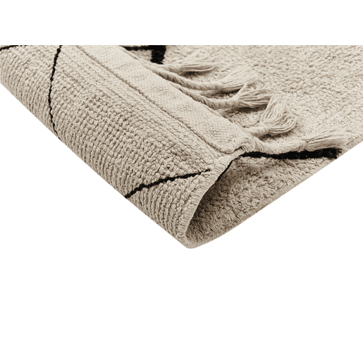 Tapete ERLER Creme claro 160 x 230 cm Algodão