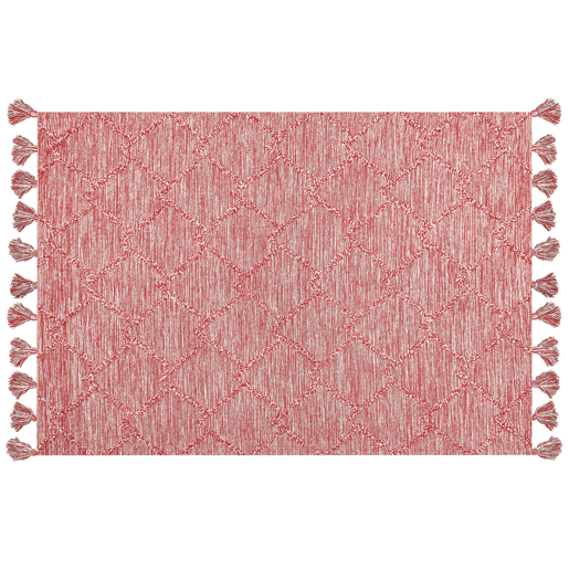 Tapete NIGDE Vermelho 160 x 230 cm Algodão