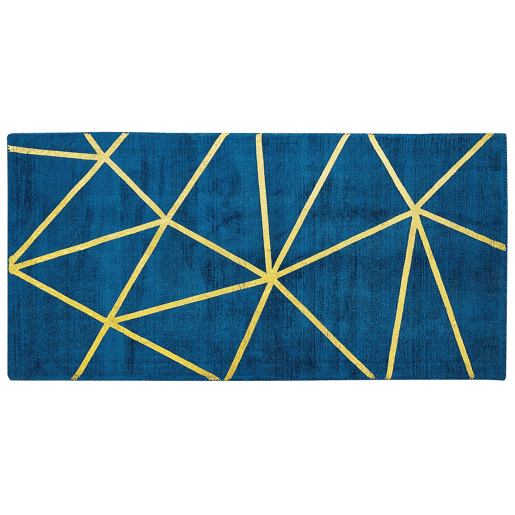 Tapete HAVZA Azul 80 x 150 cm Viscose
