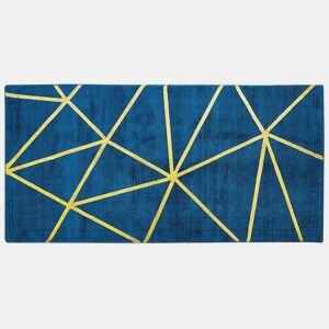 Tapete HAVZA Azul 80 x 150 cm Viscose