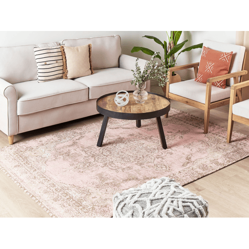 Tapete MATARIM Rosa 160 x 230 cm Algodão