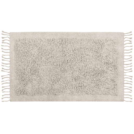 Tapete BITLIS Creme claro 80 x 150 cm Algodão