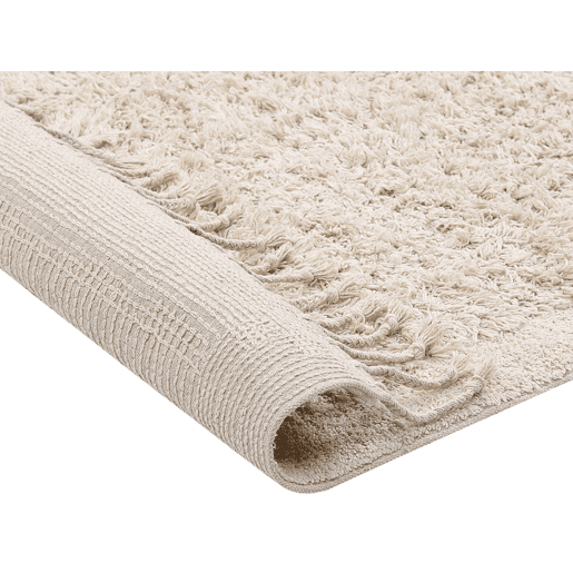 Tapete BITLIS Creme claro 80 x 150 cm Algodão