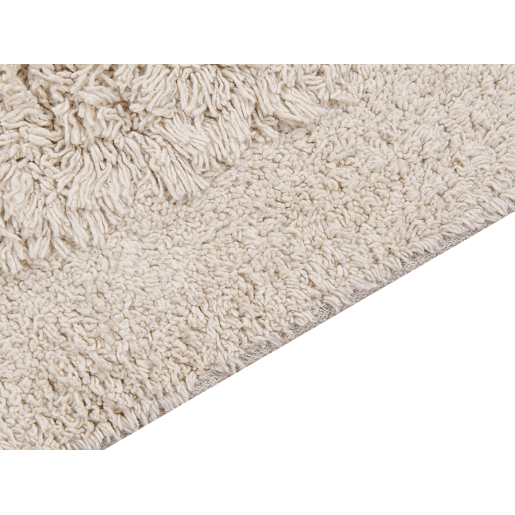 Tapete BITLIS Creme claro 80 x 150 cm Algodão