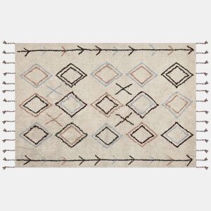 Tapete CORUM Creme 160 x 230 cm Algodão