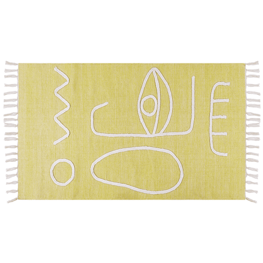 Tapete de exterior YAVU Amarelo 80 x 150 cm