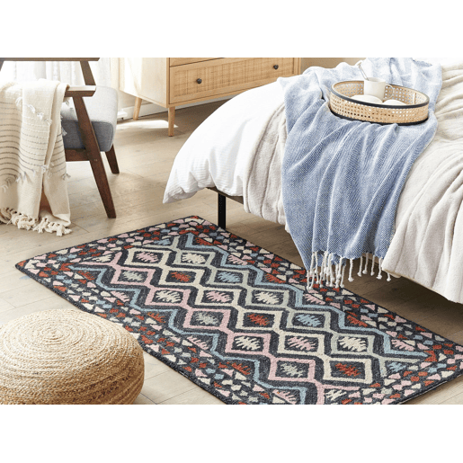 Tapete HAYMANA Multicolor 80 x 150 cm Lã