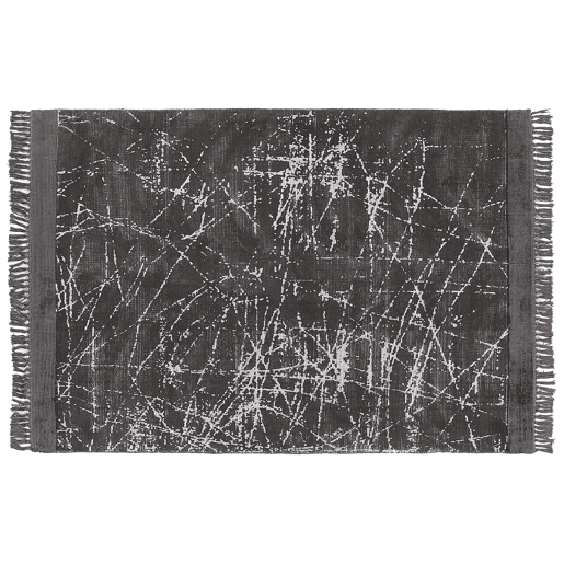 Tapete HANLI Cinzento escuro 160 x 230 cm Viscose