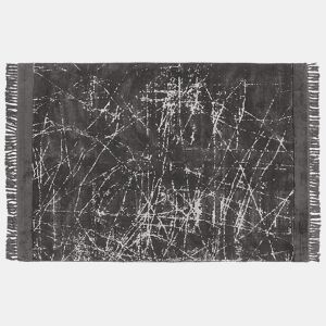 Tapete HANLI Cinzento escuro 160 x 230 cm Viscose