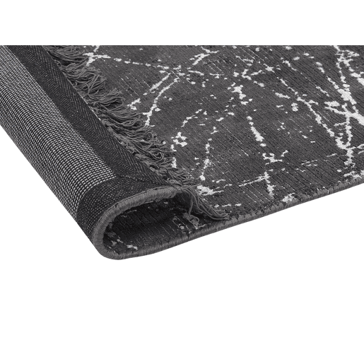 Tapete HANLI Cinzento escuro 160 x 230 cm Viscose