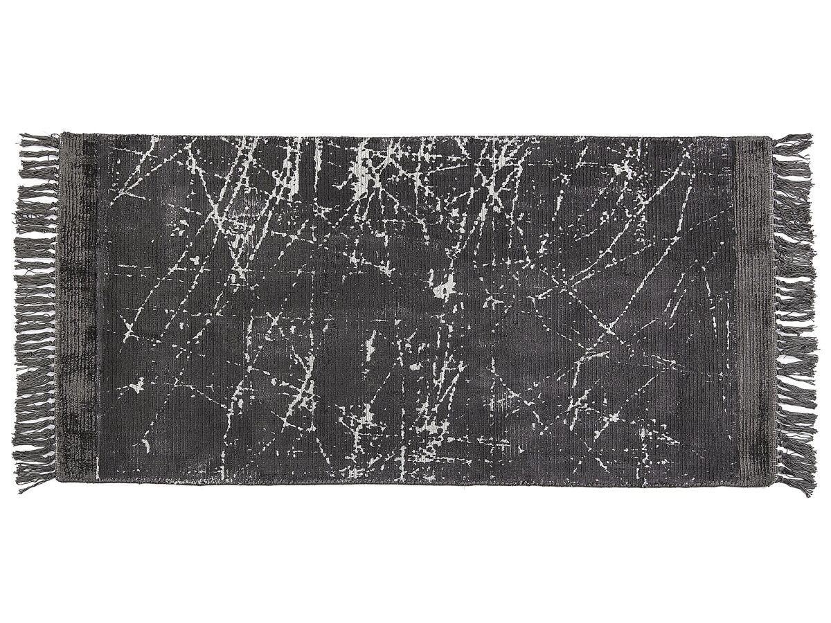 Beliani De pelo corto HANLI 80x150 Gris Oscuro