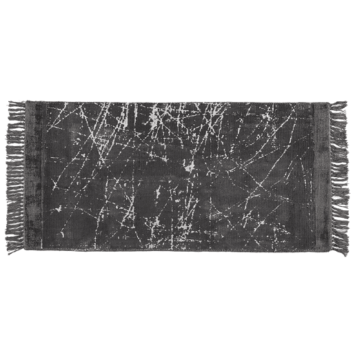 Tapete HANLI Cinzento escuro 80 x 150 cm Viscose
