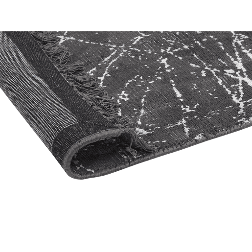 Tapete HANLI Cinzento escuro 80 x 150 cm Viscose