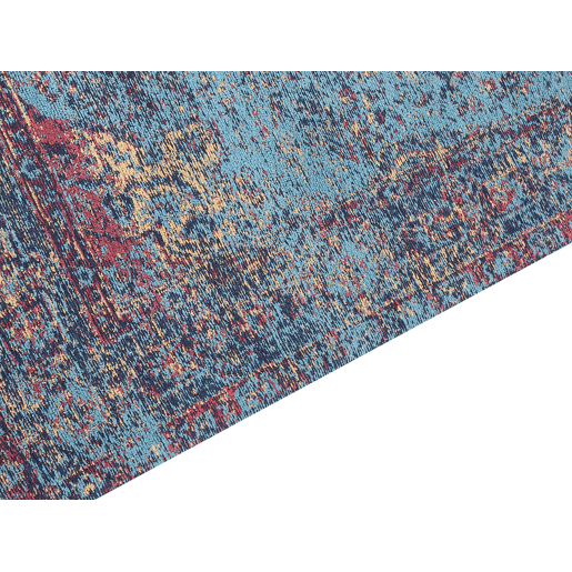 Tapete KANSU Azul 200 x 300 cm Algodão Tapete KANSU Azul 200 x 300 cm Algodão
